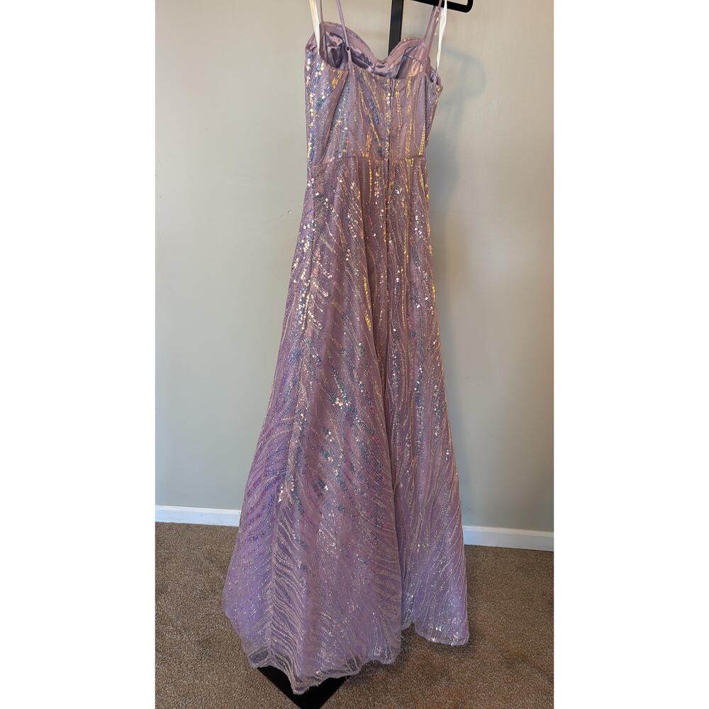 MarF Boutique - Sequin Embroidered Tulle Design Corset Dress - Picture 3 of 5